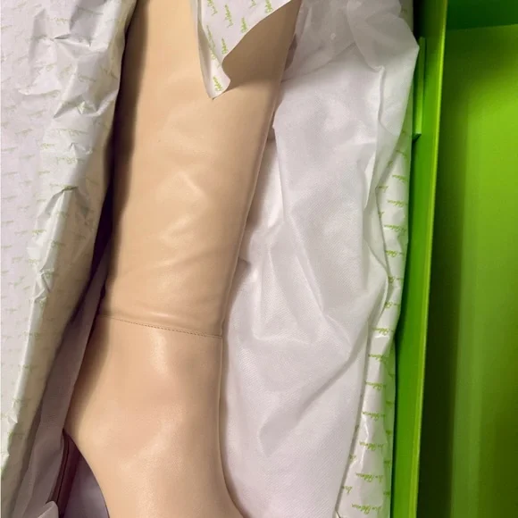 NEW- Sam Edelman Women's SHAUNA Off White Knee High Boots in Eggshell / Cream - Picture 13 of 17